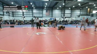 132 lbs Champ. Round 1 - Mohinder Ramdhan, Great Bridge Wrestling Club vs Gabriel Rodriguez, Kellam High School Mat Rats