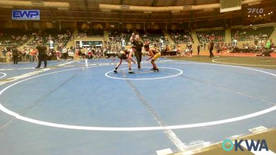 110 lbs Quarterfinal - Easton McGilbert, Midwest City Bombers Youth Wrestling Club vs Denver Wolf, Wolfpak Wrestling