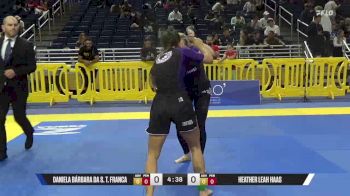 Heather Leah Haas vs Daniela Bárbara Da S. T. Franca 2025 Pan IBJJF Jiu-Jitsu No-Gi Championship