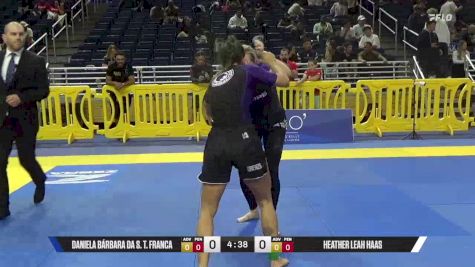 Heather Leah Haas vs Daniela Bárbara Da S. T. Franca 2025 Pan IBJJF Jiu-Jitsu No-Gi Championship