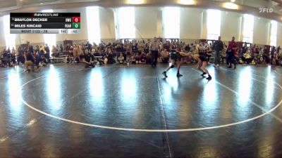 78 lbs Semifinal - Miles Kincaid, Midlothian Miners Wrestling Club vs Braylon Decker, Poquoson Athletic Association