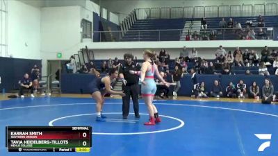 191 lbs Semifinal - Tavia Heidelberg-Tillotson, Menlo College vs Karrah Smith, Southern Oregon