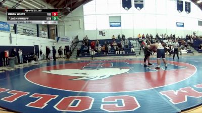 285 lbs Cons. Semi - Brian White, Thiel College vs Zach Kuneff, Bethany