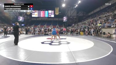 190 lbs Champ. Rd Of 32 - Kanata Richardson, MI vs Hayleen Martinez, KS