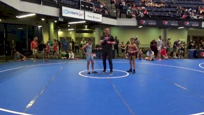 74 lbs Cons. Rd Of 16 - Cruz Peterson, Team Donahoe Wrestling Club vs Eliace Majka, Black Fox Wrestling Academy