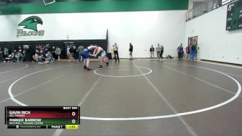 215 lbs Quarterfinal - Gavin Rich, Hill Trained vs Parker Barrow, Rockwall Training Center