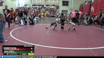 60 lbs Cons. Round 2 - Everett Estes, Ranburne Youth Wrestling vs Jessa Smith, Arab Youth Wrestling