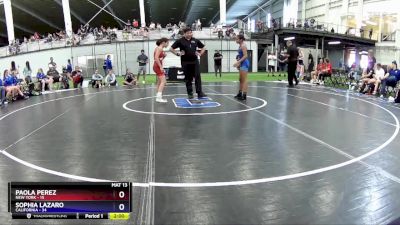 93 lbs Round 5 (6 Team) - Paola Perez, New York vs Sophia Lazaro, California