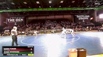 Boys 190 lbs 1st Place Match - Kaden Turner, Boys 1A/2A vs Ryker Woodward, Boys 3A/4A