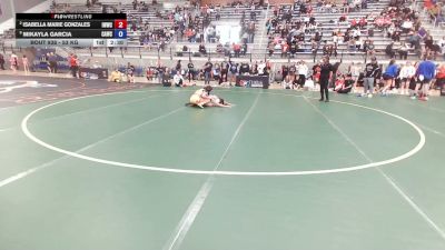 53 kg 7th Place Match - Isabella Marie Gonzales, Iowa Womens Wrestling Club vs Mikayla Garcia, Cardinal WC