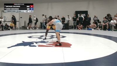 79 kg Champ. Rd Of 64 - Michael Baldwin, WVRTC vs Owen Segorski, Michigan Wrestling Club
