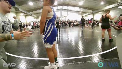 75 lbs Rr Rnd 3 - Ellie Couch, Claremore Wrestling Club vs Zarinity Shaver, Checotah Matcats
