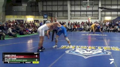 197 lbs Semifinal - James Cruz, U.S. Merchant Marine Academy vs Dylan Harr, Johnson & Wales University (Rhode Island)