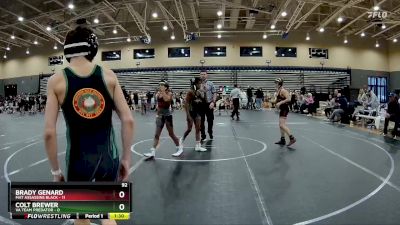 92 lbs Round 3 (4 Team) - Brady Genard, Mat Assassins Black vs Colt Brewer, VA Team Predator