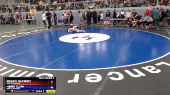 120 lbs Cons. Round 2 - Johnny Martinez, Mat-Su Matmen vs Henry Clark, Mat-Su Matmen