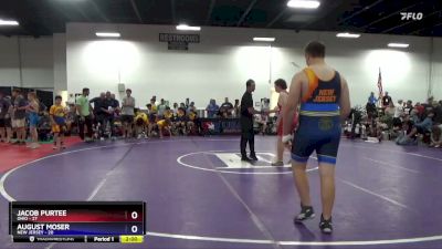 250 lbs Semis & 3rd Wb (16 Team) - Jacob Purtee, Ohio vs August Moser, New Jersey