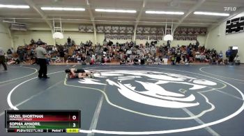 114 lbs Cons. Round 3 - Hazel Shortman, Monument Valley vs Sophia Amadril, Marana High School