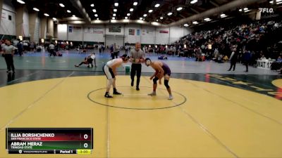 165 lbs Champ. Round 1 - Abram Meraz, Trinidad State vs Illia Borshchenko, San Francisco State