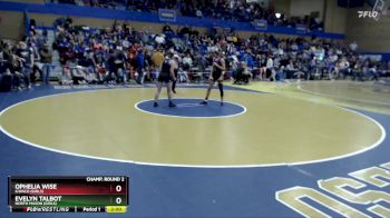 115lbs Champ. Round 2 - Ophelia Wise, Ilwaco (Girls) vs Evelyn Talbot, North Mason (Girls)