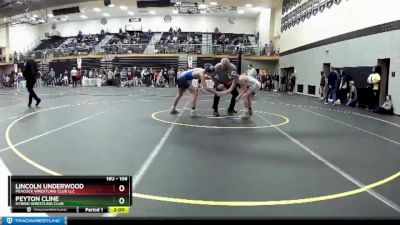 106 lbs Champ. Round 1 - Lincoln Underwood, Peacock Wrestling Club LLC vs Peyton Cline, Hybrid Wrestling Club