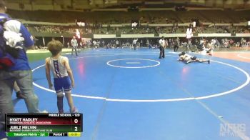 120 lbs 1st Place Match - JuElz Melvin, Buckroe Sharks Wrestling Club vs Hyatt Hadley, Poquoson Athletic Association