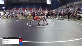 132 lbs Cons 8 #2 - Evan Stanley, Indiana vs Jesse Grajeda, California