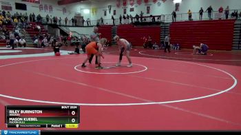 182 lbs 7th Place Match - Riley Burington, Waukon vs Mason Kuebel, Fulton (H.S.)