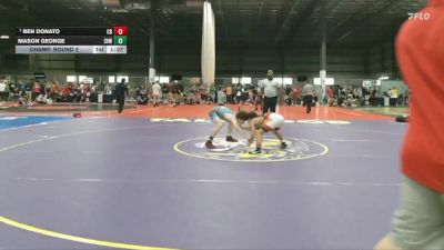 113 lbs Champ. Round 2 - Ben Donato, Caesar Rodney vs Mason George, SVWC