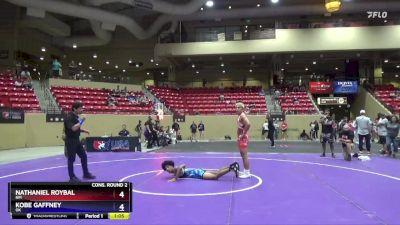 138 lbs Cons. Round 2 - Nathaniel Roybal, NM vs Kobe Gaffney, OK