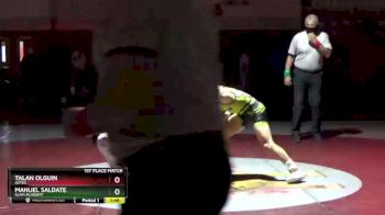 120 lbs 1st Place Match - Talan Olguin, Aztec vs Manuel Saldate, SLAM Academy