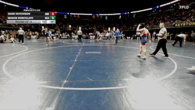 132 lbs Round Of 16 - Gage Hutchison, James Buchanan vs Mason Roncolato, Nazareth