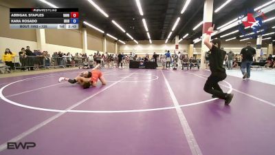 125 lbs Consolation - Abbigail Staples, Ranger 47 Wrestling Club vs Kara Rosado, Iron Sharpens Iron Wrestling Club