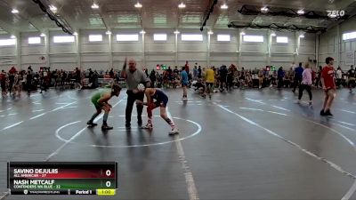 80 lbs Finals (2 Team) - Savino DeJuliis, All American vs Nash Metcalf, Contenders WA Blue