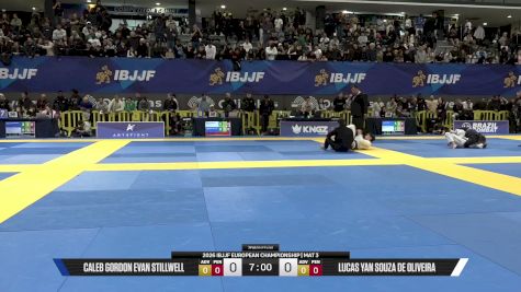 Lucas Yan Souza De Oliveira vs Caleb Gordon Evan Stillwell 2026 European Jiu-Jitsu IBJJF Championship