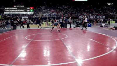 144 lbs Champ. Round 2 - Jonah (Helo) Blackwell, Central Catholic vs Wyatt Topinka, Caldera