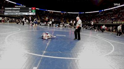 60 lbs Round Of 32 - Cooper Cerefice, Faith Christian Acad vs Carson Pollack, Jim Thorpe