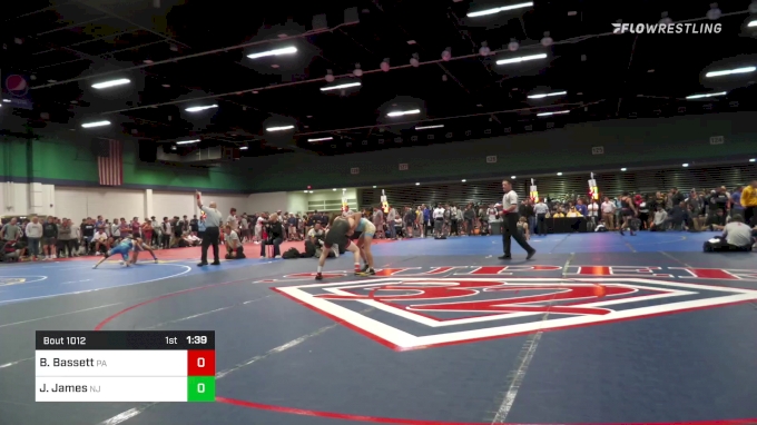 113 lbs Quarterfinal - Bo Bassett, PA vs Jayden James, NJ