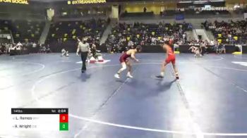 141 lbs Quarterfinal - Luis Ramos, Central College vs Riley Wright, Coe College