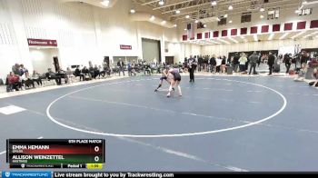 114 lbs 5th Place Match - Emma Hemann, GMLOS vs Allison Weinzettel, Hastings