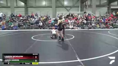 82 lbs Semifinal - Landon Nicholson, Lawrence Elite vs Aaron Hanson, Clay Co.