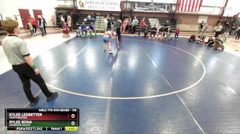 116 lbs 3rd Place Match - Kylee Ledbetter, Team Prestige vs Rylee Bona, Gunnison Valley