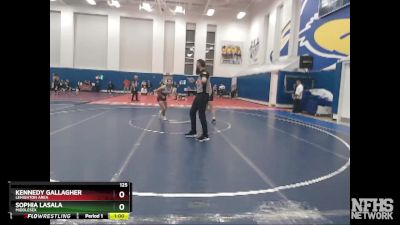 125 lbs Cons. Round 3 - Kennedy Gallagher, Lehighton Area vs Sophia Lasala, Middlesex