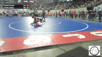 84 lbs Consi Of 16 #2 - Kaden Lozano, Weatherford vs Ryker Dawes, Sand Springs Jr High