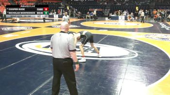 2A 165 lbs Champ. Round 1 - Cooper Bode, Sycamore (H.S.) vs Nicholas Montesinos, Wheeling