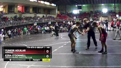 140 lbs Cons. Round 1 - Yunior Aguilar, Nebraska vs Ezra O`Donnell, Lincoln Squires Wrestling Club