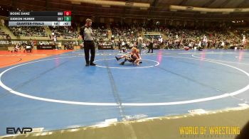 70 lbs Quarterfinal - Bodie Danz, Bruin Elite vs Gideon Huber, Sebolt Wrestling Academy
