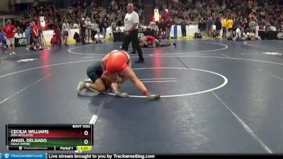 125 lbs Champ. Round 1 - Angel Delgado, Eagle Empire vs Cecilia Williams, Non-Affiliated