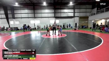 100 lbs Quarterfinal - Grayson Lambert, Virginia Beach vs Matthew Daley, Great Bridge Wrestling Club