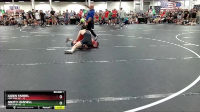 126 lbs Round 1 (4 Team) - Aiden Farrel, Lake Erie WC vs Nikito Hansell, Precision WC