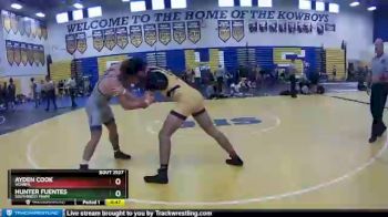 170 lbs Cons. Round 2 - Hunter Fuentes, Southwest Miami vs Ayden Cook, W348FA